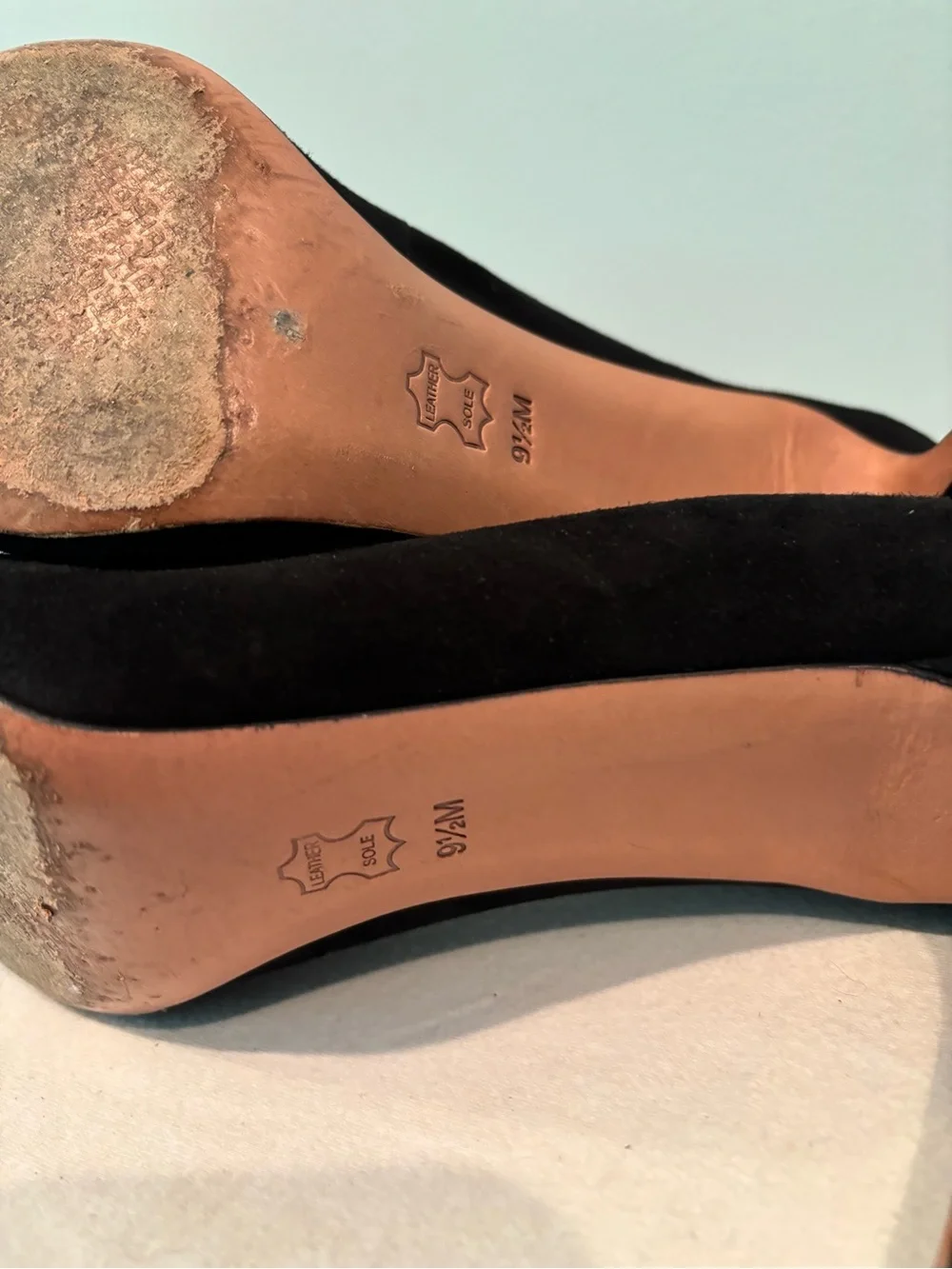 Tory Burch Black Suede Pointed-Toe Pumps